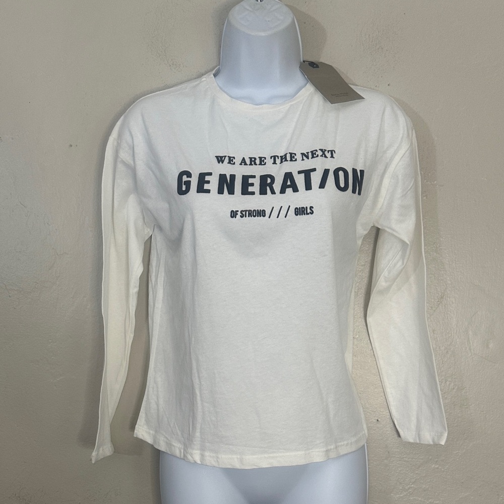 Zara Girls White Collection Tee